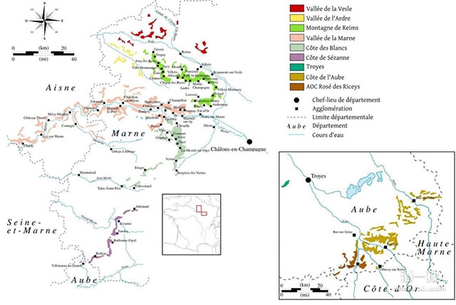 香槟区风土一兰斯山脉montagnedereims