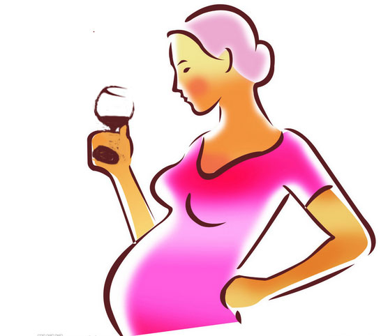 孕妇喝葡萄酒