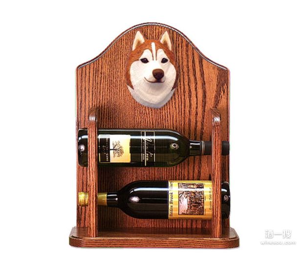 葡萄酒收藏架,红酒收纳架,狗狗红酒架