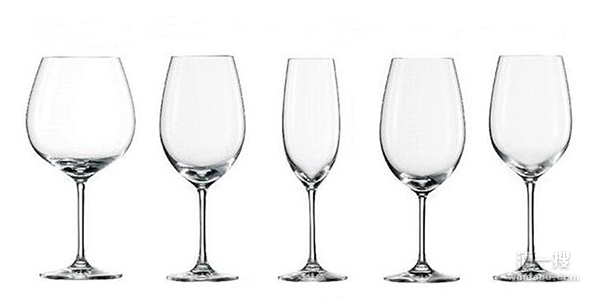 勃艮第杯、红葡萄酒杯，香槟杯、波尔多杯，白葡萄酒杯