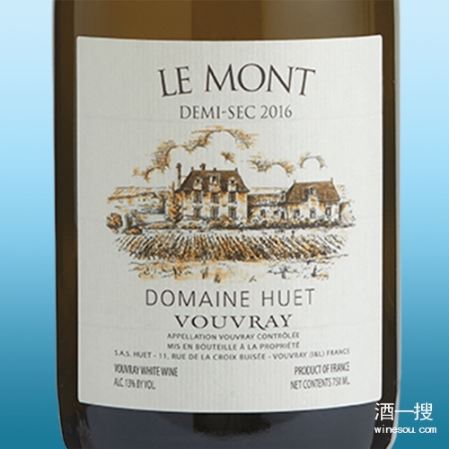 Domaine Huët Vouvray Demi-Sec Le Mont 2016