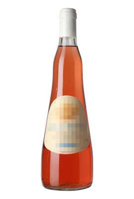 桃红葡萄酒瓶